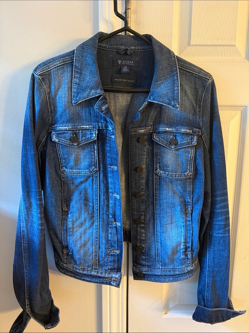 GUESS Blue Denim Jacket size Large